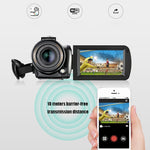 ORDRO AC5 4K HD Nachtsicht WiFi 12X Optischer Zoom Digitale Video DV Kamera Camcorder, Standard, Standard + Mikrofon, Standard + Mikrofon + Handhalterung, Standard + Mikrofon + Zusatzlicht