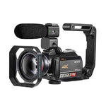 ORDRO AC5 4K HD Nachtsicht WiFi 12X Optischer Zoom Digitale Video DV Kamera Camcorder, Standard, Standard + Mikrofon, Standard + Mikrofon + Handhalterung, Standard + Mikrofon + Zusatzlicht