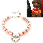 Perlenhalsband für Haustiere, Katzen- und Hundeaccessoires, Größen: S, M, L