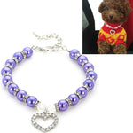 Perlenhalsband für Haustiere, Katzen- und Hundeaccessoires, Größen: S, M, L