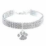 Diamant-Halsband für Haustiere, elastisch, für Katzen und Hunde, Schmuck, S, M, L