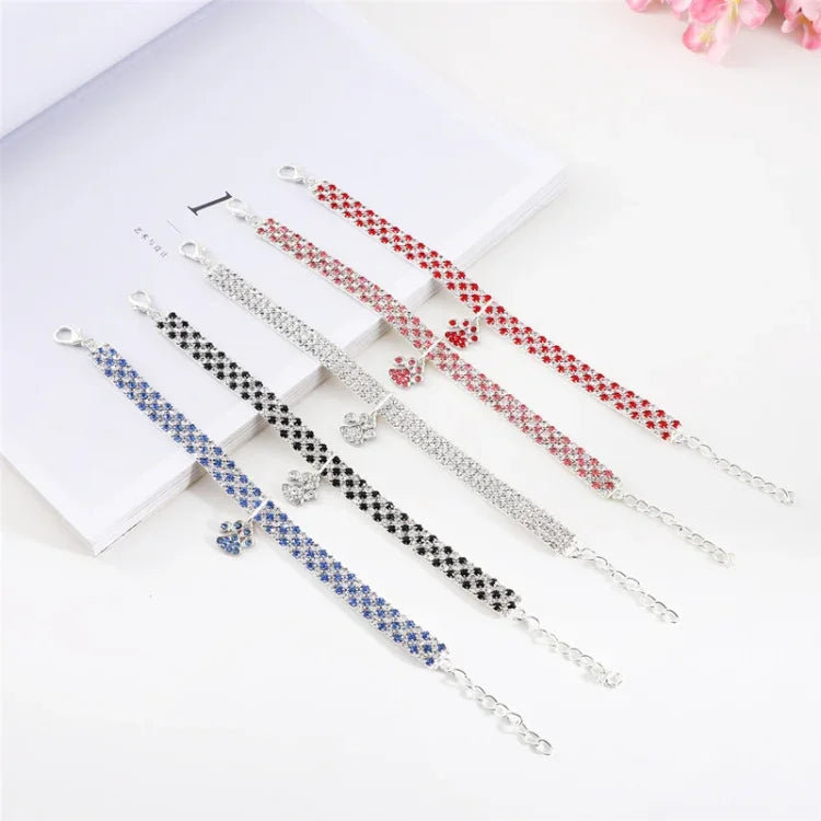 Diamant-Halsband für Haustiere, elastisch, für Katzen und Hunde, Schmuck, S, M, L
