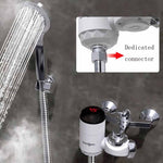 Zoosen Elektrischer Warmwasserhahn Anschlusstyp Durchlauferhitzer CN Stecker, Stil:Weiß + Auslaufschutz, Weiß, Mit Duschkopfanschluss, Weiß + Auslaufschutz