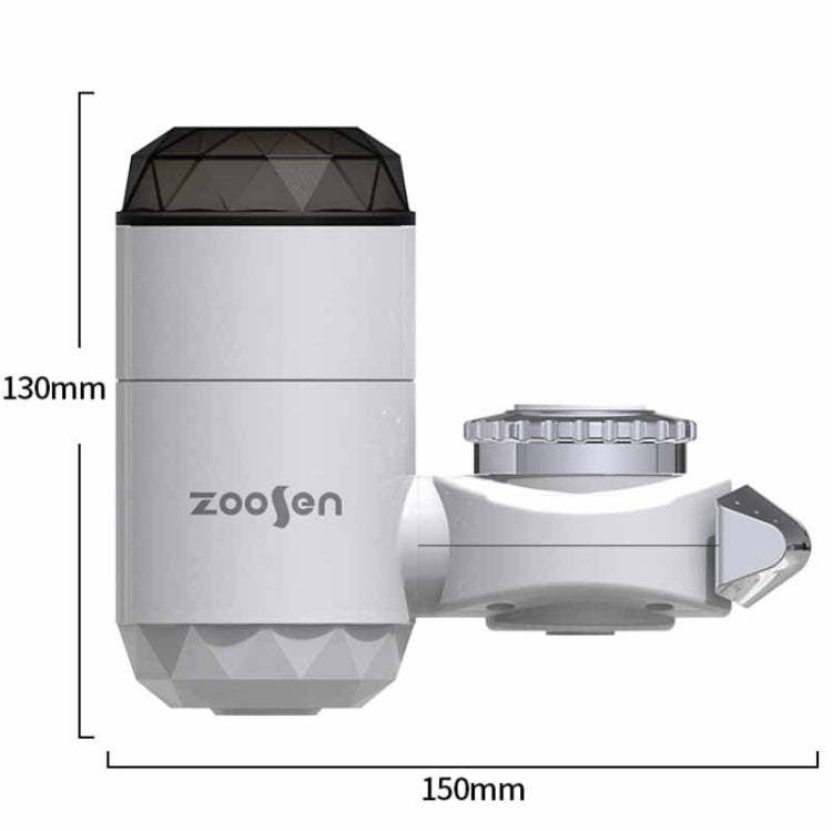 Zoosen Elektrischer Warmwasserhahn Anschlusstyp Durchlauferhitzer CN Stecker, Stil:Weiß + Auslaufschutz, Weiß, Mit Duschkopfanschluss, Weiß + Auslaufschutz