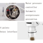 Küchen-Durchlauferhitzer-Wasserhahn, EU-Stecker, Digitalanzeige, großer Auslauf
