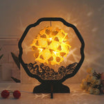 Papierkunst Licht und Schatten Papier-Schnitzlampe DIY Handgemacht Kreative Kleine Tischlampe, Rund, Fächerförmig, Bogenförmig