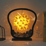 Papierkunst Licht und Schatten Papier-Schnitzlampe DIY Handgemacht Kreative Kleine Tischlampe, Rund, Fächerförmig, Bogenförmig