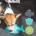 Haustier Katze und Hund Silikon Anti-Schling-Napf, Fisch-Typ, Pfoten-Typ, Blumen-Typ