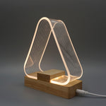 USB Einfache Schreibtischlampe LED Acryl Nachtlicht