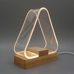 USB Einfache Schreibtischlampe LED Acryl Nachtlicht