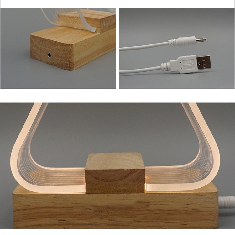 USB Einfache Schreibtischlampe LED Acryl Nachtlicht