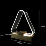 USB Einfache Schreibtischlampe LED Acryl Nachtlicht