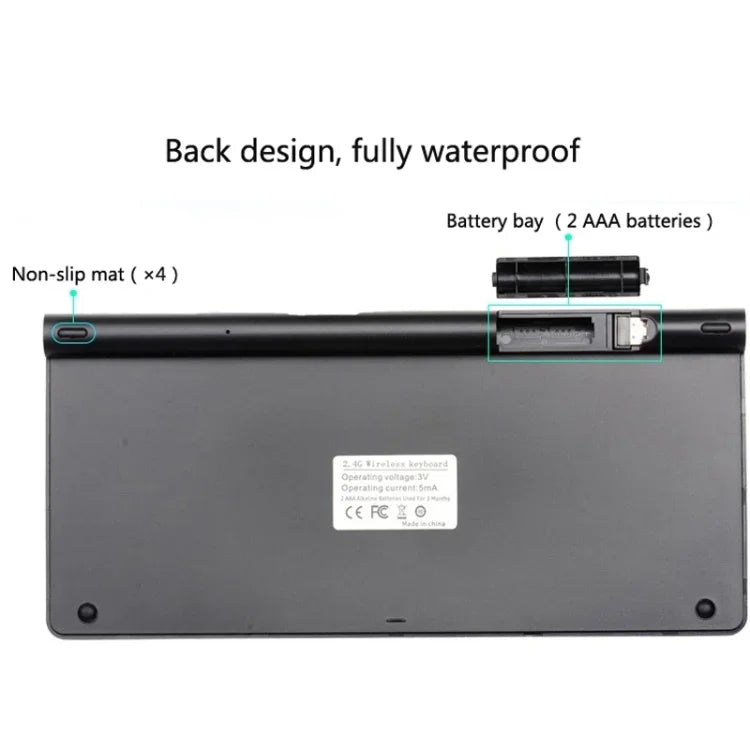Externe USB-Tastatur und Maus für Notebooks und Desktop-Computer, universelle Mini-Funktastatur und -maus, Tastatur- und Maus-Set