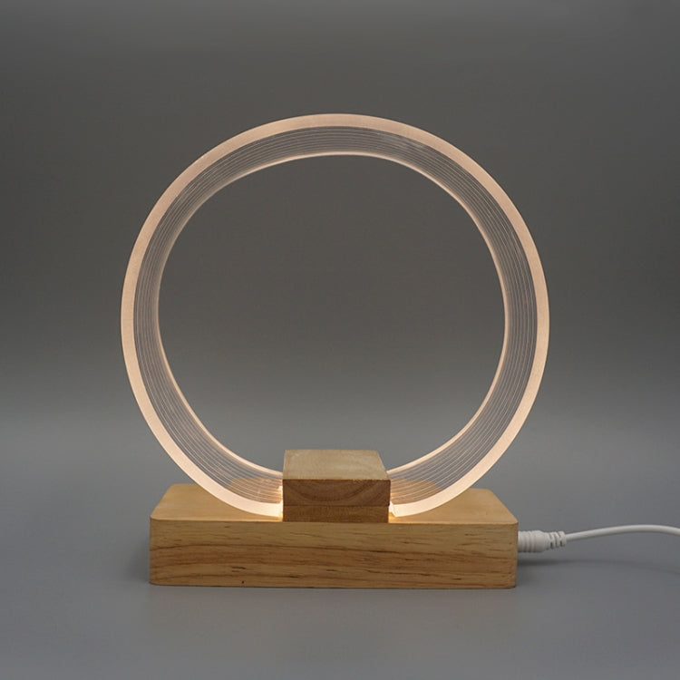 USB Acryl Ring Tischlampe Nachtlicht