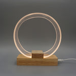 USB Acryl Ring Tischlampe Nachtlicht