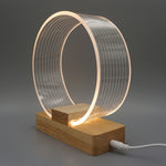 USB Acryl Ring Tischlampe Nachtlicht