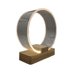 USB Acryl Ring Tischlampe Nachtlicht