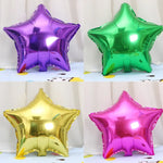 26 STÜCK 18 Zoll Sternförmiger Aluminiumfolienballon Feiertag Inländischer Aluminiumfolienballon Dekoration, zufällige Farblieferung, Aluminiumfolienballon