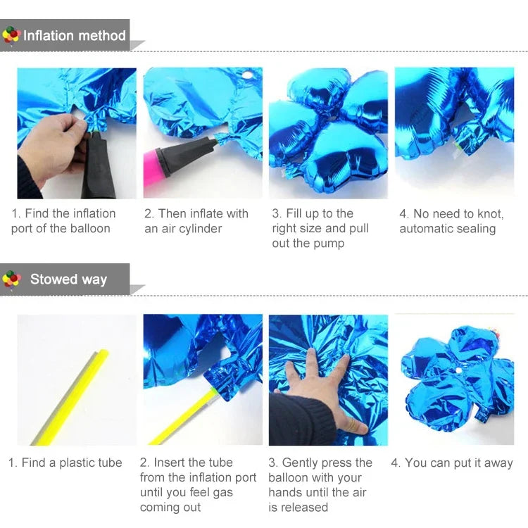 26 STÜCK 18 Zoll Sternförmiger Aluminiumfolienballon Feiertag Inländischer Aluminiumfolienballon Dekoration, zufällige Farblieferung, Aluminiumfolienballon