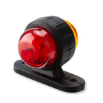2 PCS R9 12-24V 2 LEDs 2000-4000K Double-Sided Waist Light Truck Side Light Cargo Truck Modification Two-Color Side Tail Light, 2 PCS R9