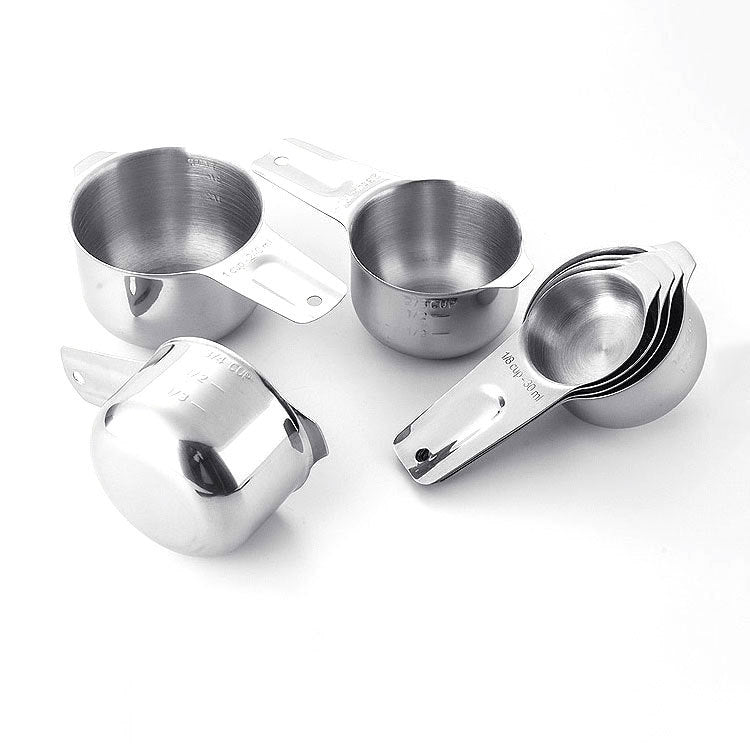 7 in 1 304 Edelstahl Messbecher-Set Backzubehör, 7 in 1 Messlöffel