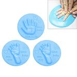3-teiliges Baby-Pflege-Set mit lufthärtendem, weichem Ton für Hand- und Fußabdrücke, Blau, Grün, Rosa, Lila, Orange, Rot, Weiß, Gelb