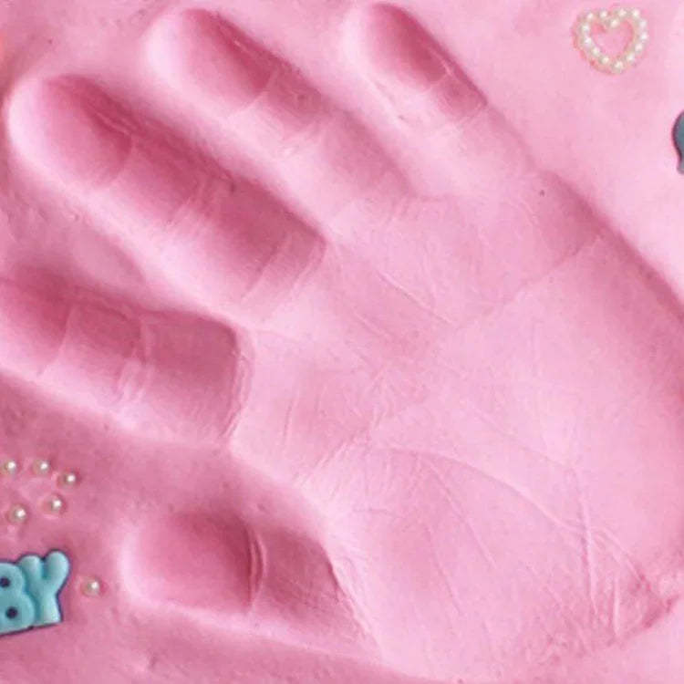 3-teiliges Baby-Pflege-Set mit lufthärtendem, weichem Ton für Hand- und Fußabdrücke, Blau, Grün, Rosa, Lila, Orange, Rot, Weiß, Gelb