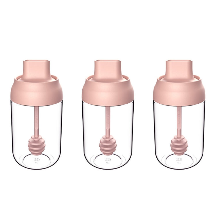 3er-Set Macaron-Band, feuchtigkeitsdichter Deckel, Löffel, eine Gewürzdose, Glas-Gewürzflasche mit Etikett, Gewürzflasche, Honigflasche, Pinselölflasche