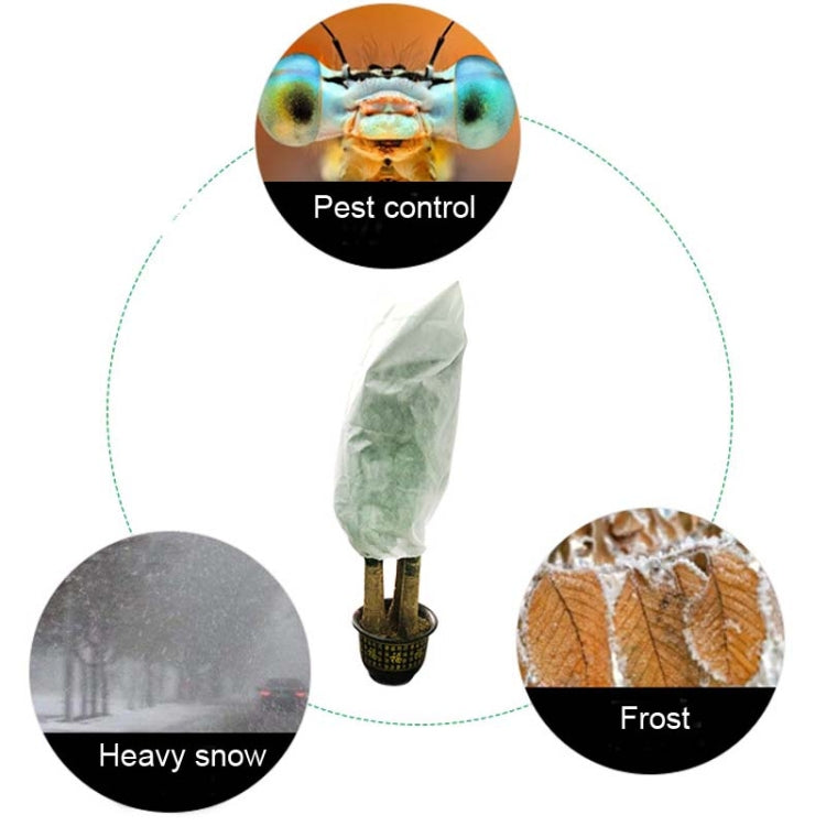 2 STK Pflanzen Frostschutz-Abdeckung Herbst- und Winter-Kälteschutz Baumabdeckung Vlies Pflanzenschutz-Antifrostbeutel, 0,8mx1,2m, 0,6mx0,8m, 1,2x1,8m, 0,8mx1m