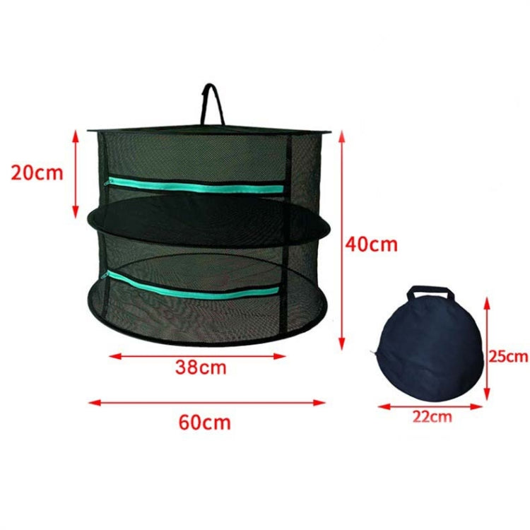 Hängendes Kräutertrocknungsnetz Faltbares Trockengestell Geschlossenes Reißverschluss-Pflanzentrocknungsnetz, 60cm Durchmesser 2 Schichten, 60cm Durchmesser 4 Schichten, 60cm Durchmesser 6 Schichten, 60cm Durchmesser 8 Schichten