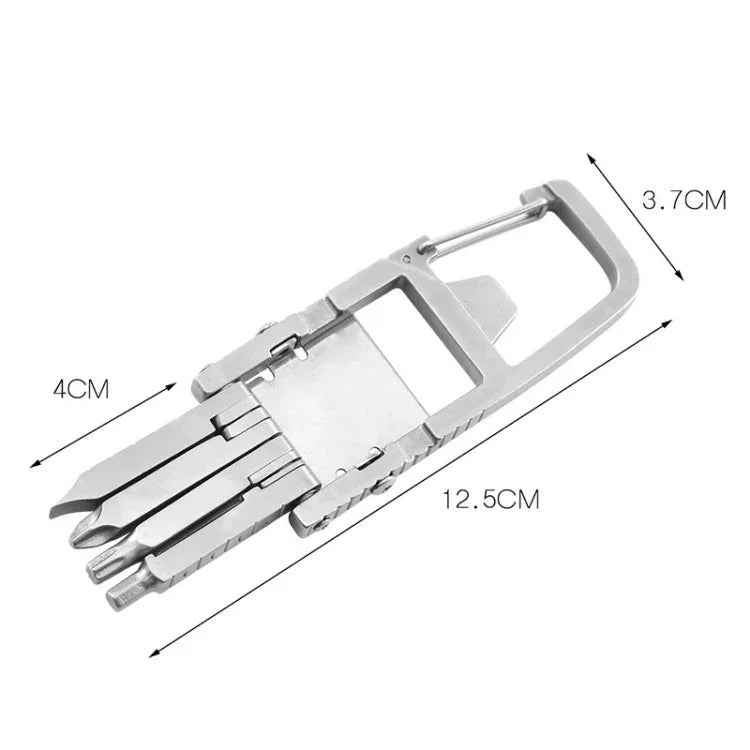 13-in-1 Multifunktionales Edelstahl-Kombinations-Bit-Set, kleines faltbares Outdoor-Notfallwerkzeug, 13-in-1