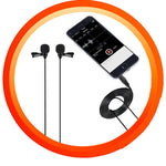 Kabelgebundenes Lavalier Mikrofon Kondensator Doppelkopf Mikrofon Zwei Personen Live Handy K Song Mikrofon, 515PU Tasche