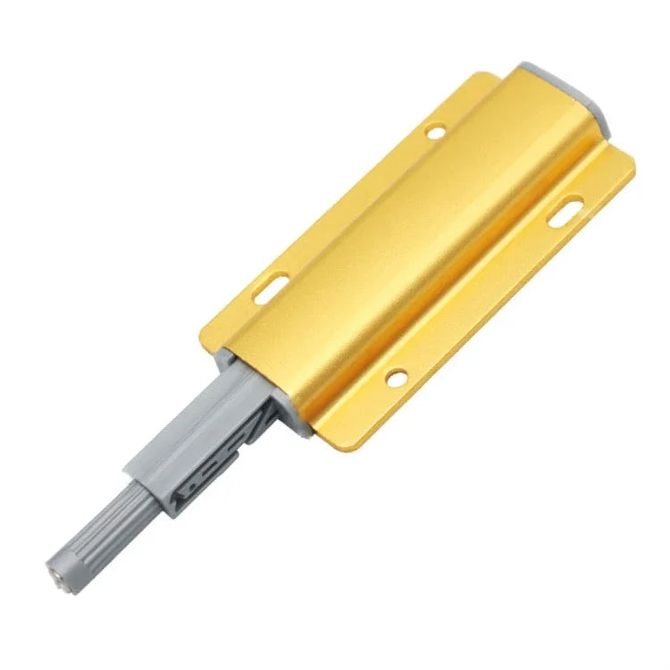 3 Stück Aluminiumlegierung Bouncer Griffloser Push-Pull-Schrank Kleiderschrank Tür Schublade Türöffner, Gold, Silber