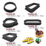 5 Stück Mousse Kuchenring Käse Turmring Mousse Ring Backwerkzeug, rund, Herz, quadratisch, rechteckig, oval