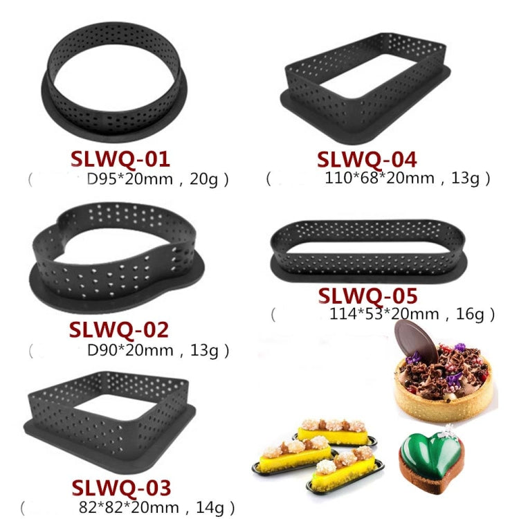 5 Stück Mousse Kuchenring Käse Turmring Mousse Ring Backwerkzeug, rund, Herz, quadratisch, rechteckig, oval