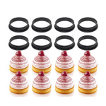 5 Stück Mousse Kuchenring Käse Turmring Mousse Ring Backwerkzeug, rund, Herz, quadratisch, rechteckig, oval