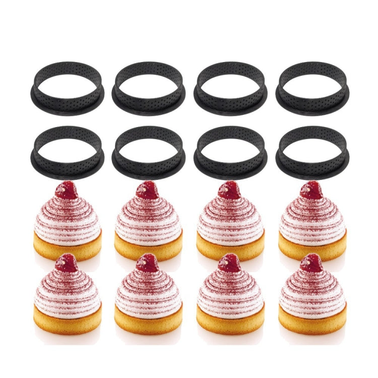 5 Stück Mousse Kuchenring Käse Turmring Mousse Ring Backwerkzeug, rund, Herz, quadratisch, rechteckig, oval