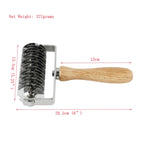 Backwerkzeug Edelstahl Holzgriff Pizzaroller Schneider Dessertkochfeld Pizzanetzmesser, Pizzaschneider 1