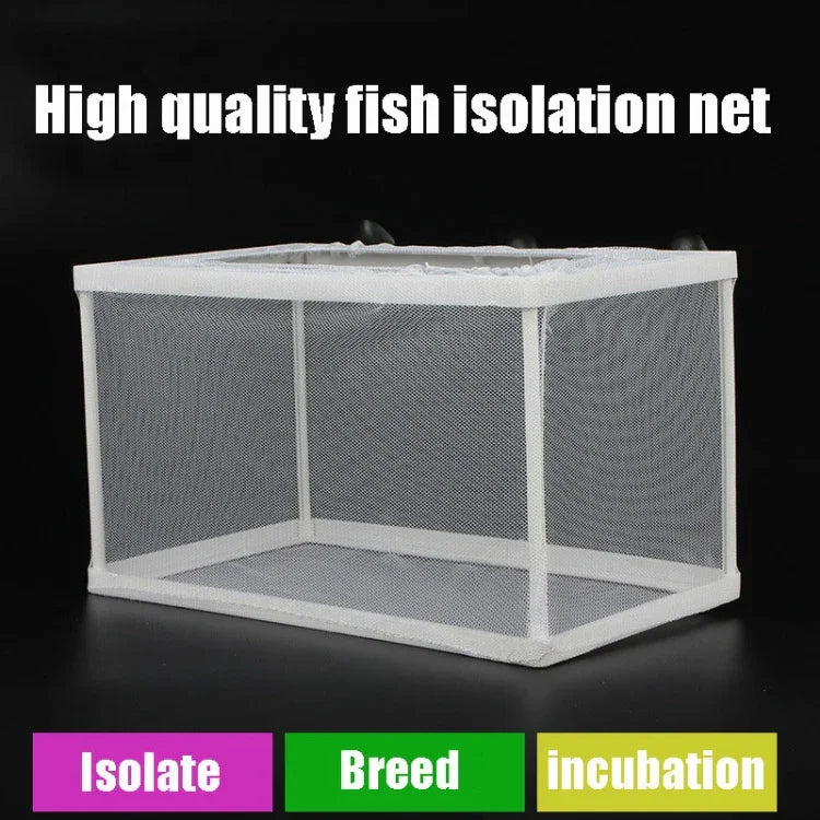 Großer Aquarien-Inkubator, kleines Fisch-Isolationsnetz, tropisches Fischzuchtbox, ohne Trennwand