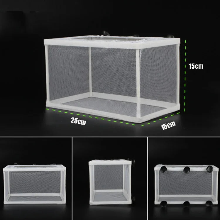 Großer Aquarien-Inkubator, kleines Fisch-Isolationsnetz, tropisches Fischzuchtbox, ohne Trennwand