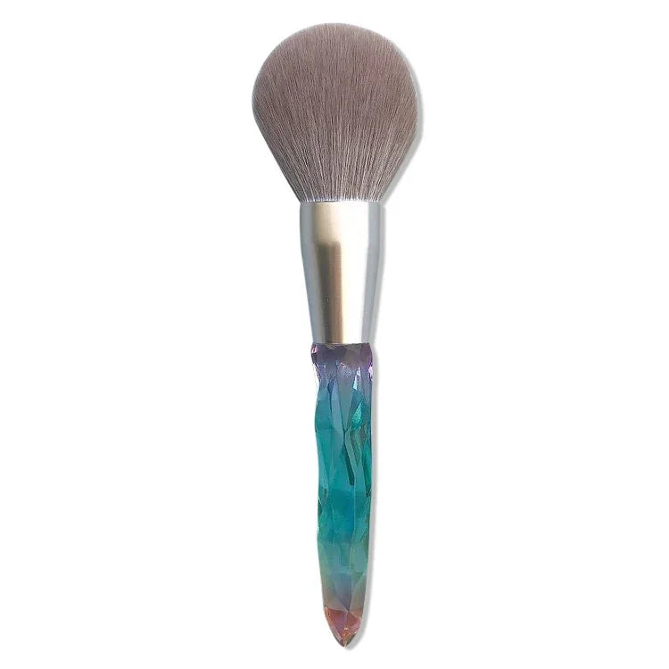 Make-up Pinsel Mais Seidenfaser Haar Waschbar Make-up Pinsel, Grüner lose Puderpinsel, Pinker lose Puderpinsel, 5 STÜCK Grüner Lidschattenpinsel, Grüner lose Puderpinsel+5 STÜCK Lidschattenpinsel