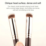 4-teiliges Set Make-up-Pinsel aus Kunstfasern mit Holzgriff: Foundation-Pinsel 191, Concealer-Pinsel 270, diagonaler Foundation-Pinsel 170