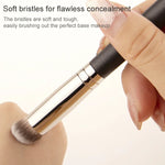 4-teiliges Set Make-up-Pinsel aus Kunstfasern mit Holzgriff: Foundation-Pinsel 191, Concealer-Pinsel 270, diagonaler Foundation-Pinsel 170