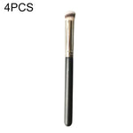 4-teiliges Set Make-up-Pinsel aus Kunstfasern mit Holzgriff: Foundation-Pinsel 191, Concealer-Pinsel 270, diagonaler Foundation-Pinsel 170