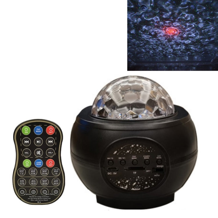M2 8W Weihnachts-Sternenhimmel-Laserprojektion Stimmungslicht Rotierender Sternen-Dynamischer Wasserwellenmuster Schlaflicht, USB, Batterie