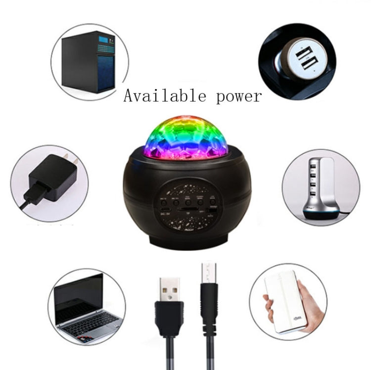 M2 8W Weihnachts-Sternenhimmel-Laserprojektion Stimmungslicht Rotierender Sternen-Dynamischer Wasserwellenmuster Schlaflicht, USB, Batterie