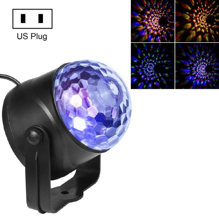 MGY-019 6W LED-Kristall-Zauberkugel-Licht mit Fernbedienung, bunt rotierendes Bühnenlaserlicht, US-Stecker, EU-Stecker, UK-Stecker, AU-Stecker