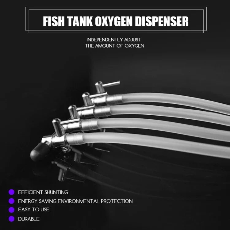 Fischtank-Sauerstoffrohr-Verteiler aus Edelstahl, Sauerstoffregulierungsventil, ein Kopf, zwei Köpfe, drei Köpfe, vier Köpfe, fünf Köpfe, sechs Köpfe, acht Köpfe, zehn Köpfe