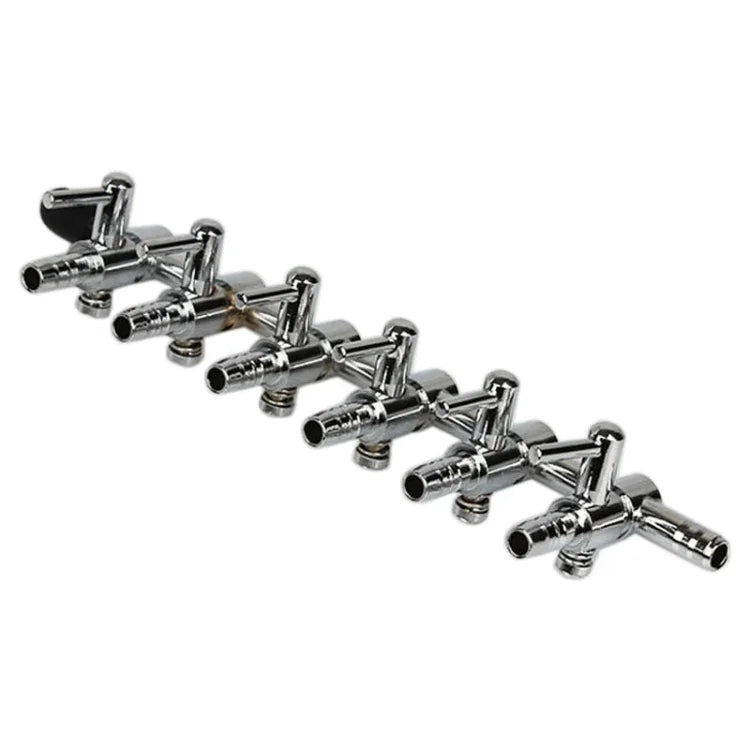 Fischtank-Sauerstoffrohr-Verteiler aus Edelstahl, Sauerstoffregulierungsventil, ein Kopf, zwei Köpfe, drei Köpfe, vier Köpfe, fünf Köpfe, sechs Köpfe, acht Köpfe, zehn Köpfe