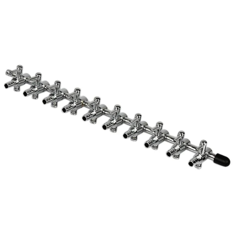 Fischtank-Sauerstoffrohr-Verteiler aus Edelstahl, Sauerstoffregulierungsventil, ein Kopf, zwei Köpfe, drei Köpfe, vier Köpfe, fünf Köpfe, sechs Köpfe, acht Köpfe, zehn Köpfe